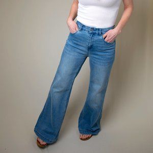 NWT evirwild Bergen Wide Leg High-Waist Denim Pants